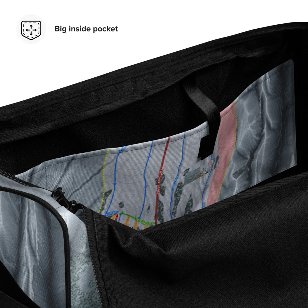 Timber line, Oregon Ski Trail Map Duffle Bag - Powderaddicts