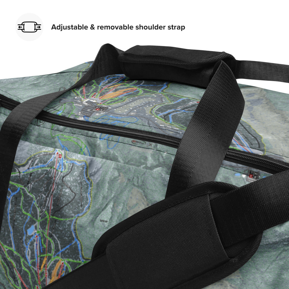 Bolton Valley, Vermont Ski Trail Map Duffle Bag - Powderaddicts