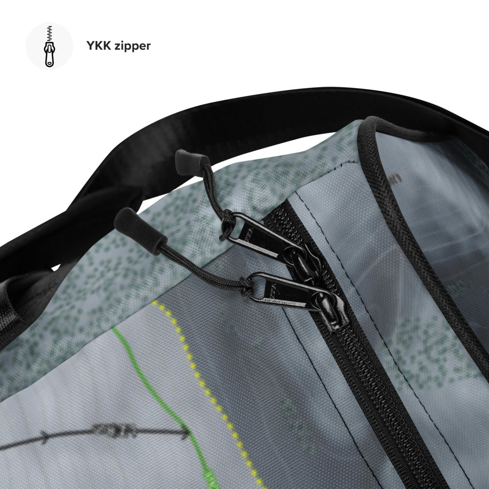 Soldier Mountain, Idaho Ski Trail Map Duffle Bag - Powderaddicts