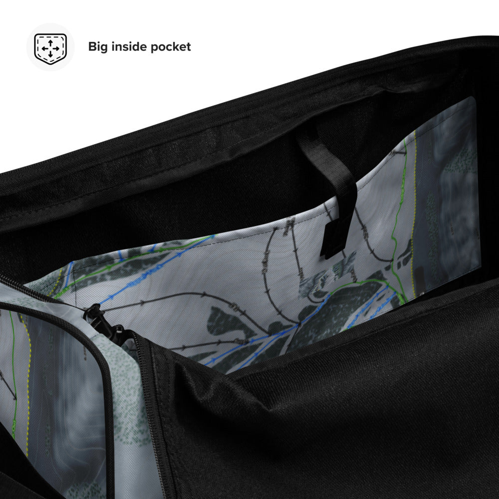 Soldier Mountain, Idaho Ski Trail Map Duffle Bag - Powderaddicts