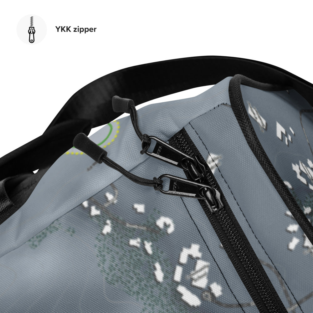 Sun Valley Dollar Mtn, Idaho Ski Trail Map Duffle Bag - Powderaddicts
