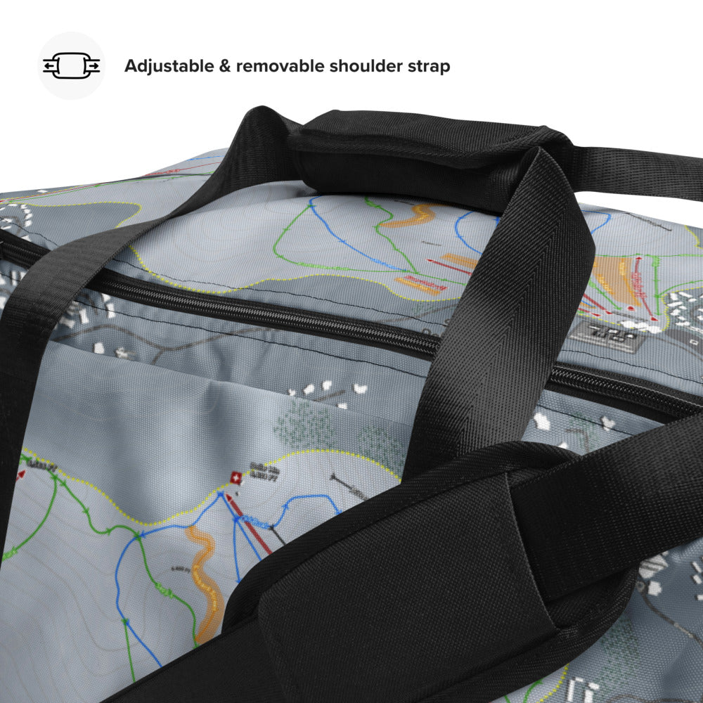 Sun Valley Dollar Mtn, Idaho Ski Trail Map Duffle Bag - Powderaddicts