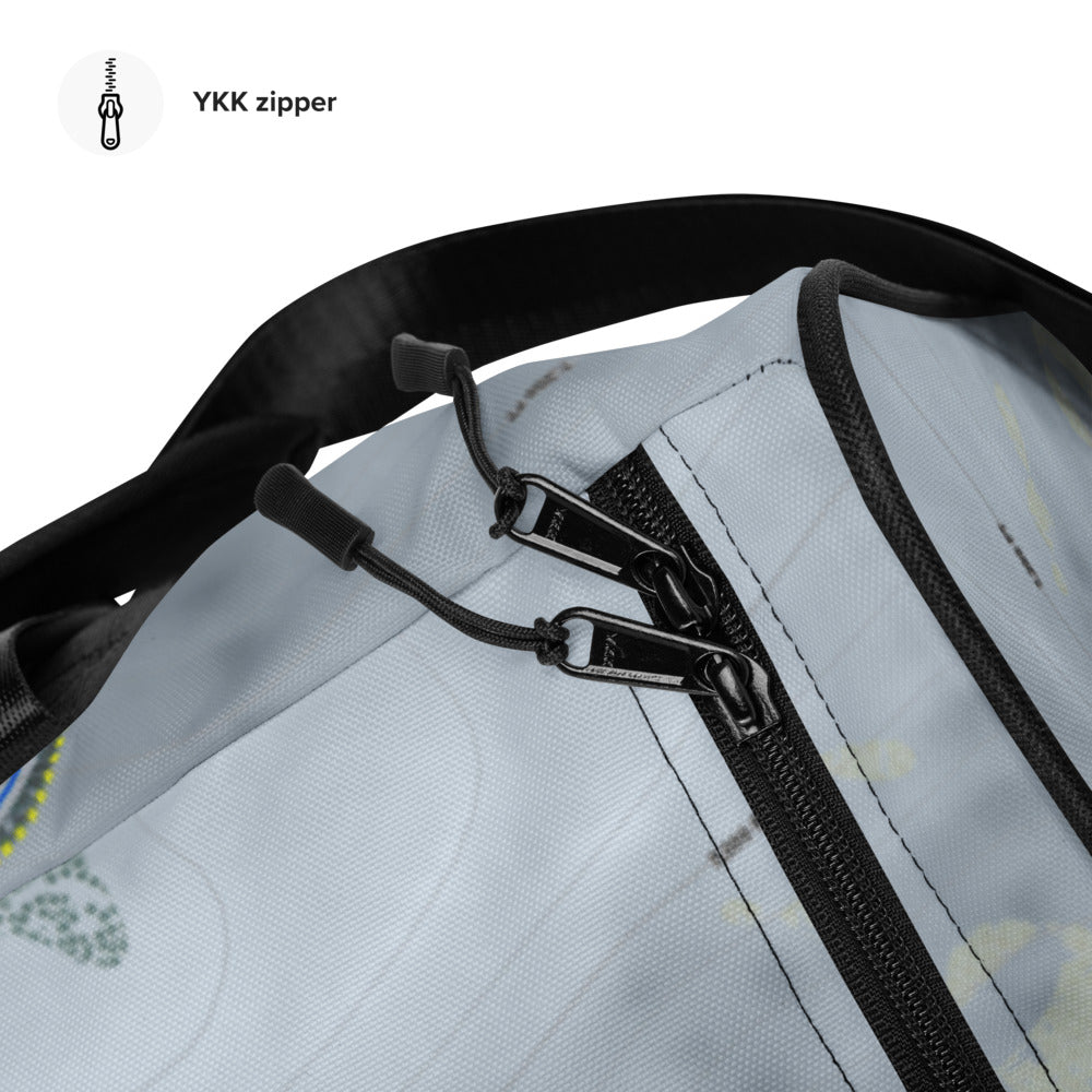 Magic Mountain, Vermont Ski Trail Map Duffle Bag - Powderaddicts