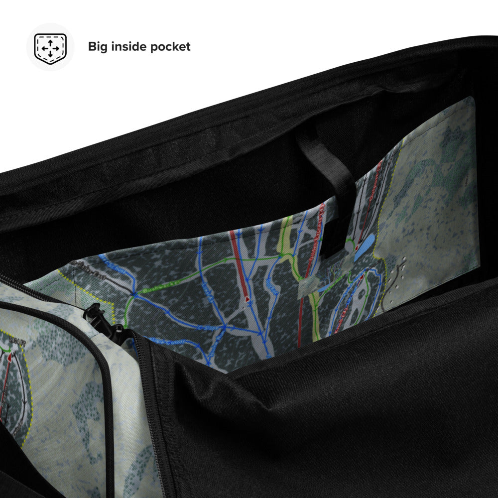 Pico Mountain, Vermont Ski Trail Map Duffle Bag - Powderaddicts