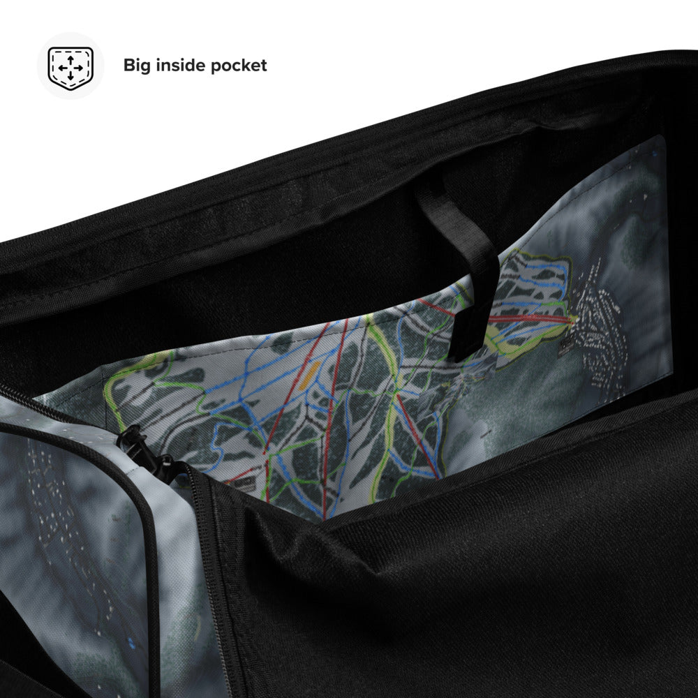 Sun Valley, Idaho Ski Trail Map Duffle Bag - Powderaddicts