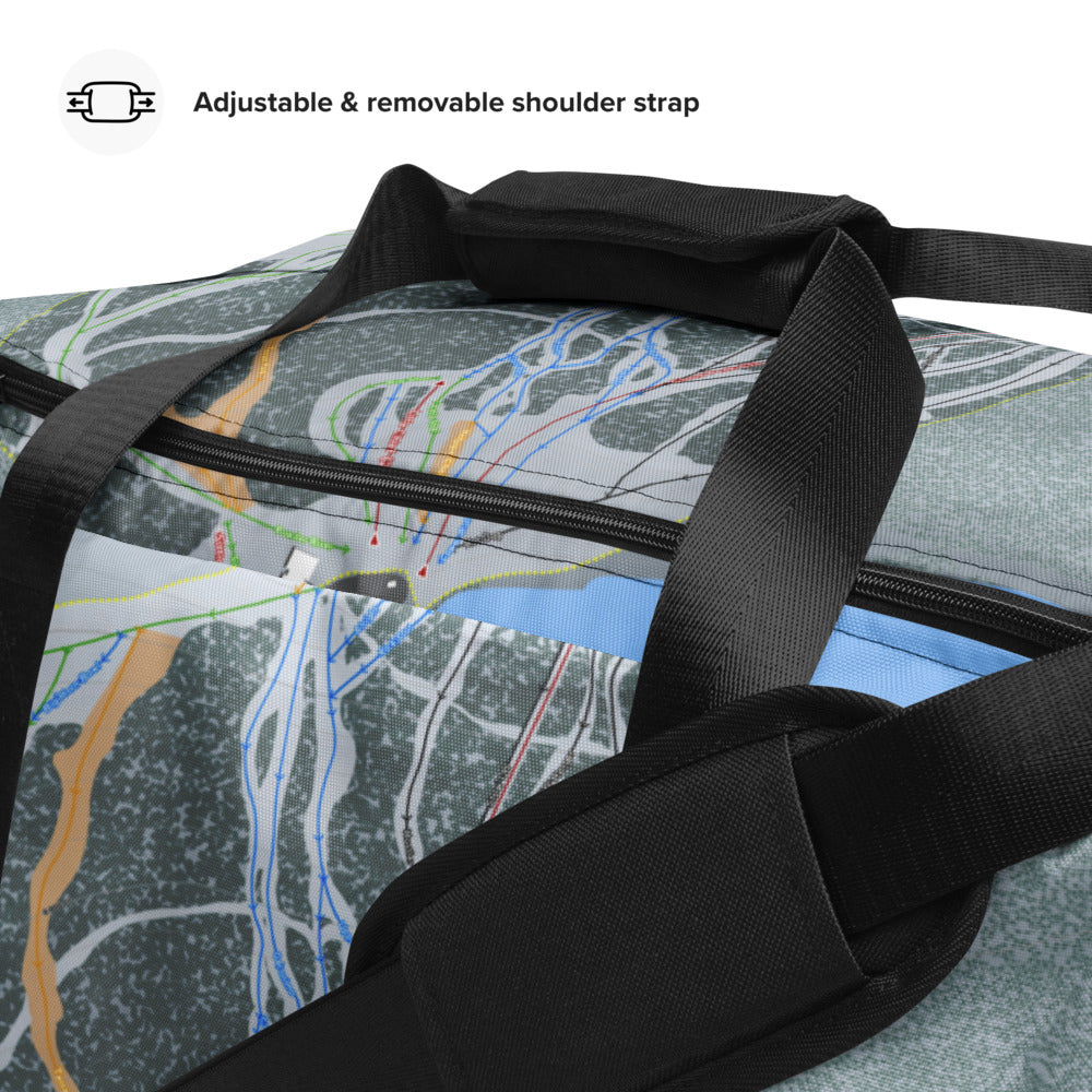 Meadowlark, Wyoming Ski Trail Map Duffle Bag - Powderaddicts
