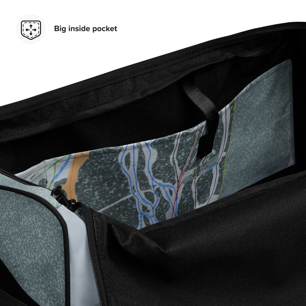 Meadowlark, Wyoming Ski Trail Map Duffle Bag - Powderaddicts