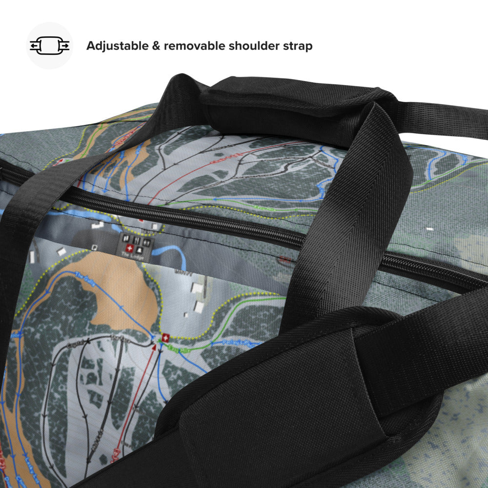 Suicide Six, Vermont Ski Trail Map Duffle Bag - Powderaddicts