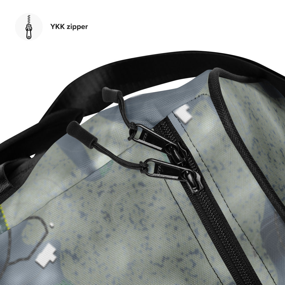 Mount Southington, Connecticut Ski Trail Map Duffle Bag - Powderaddicts
