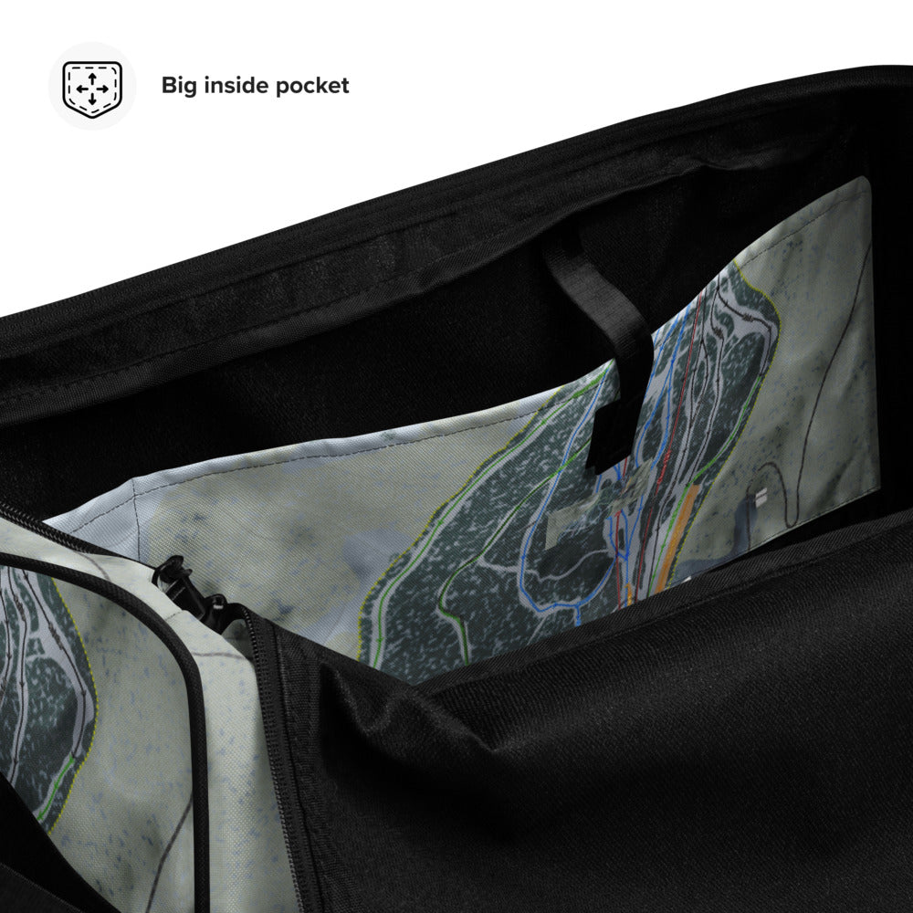 Snowy Range, Wyoming Ski Trail Map Duffle Bag - Powderaddicts