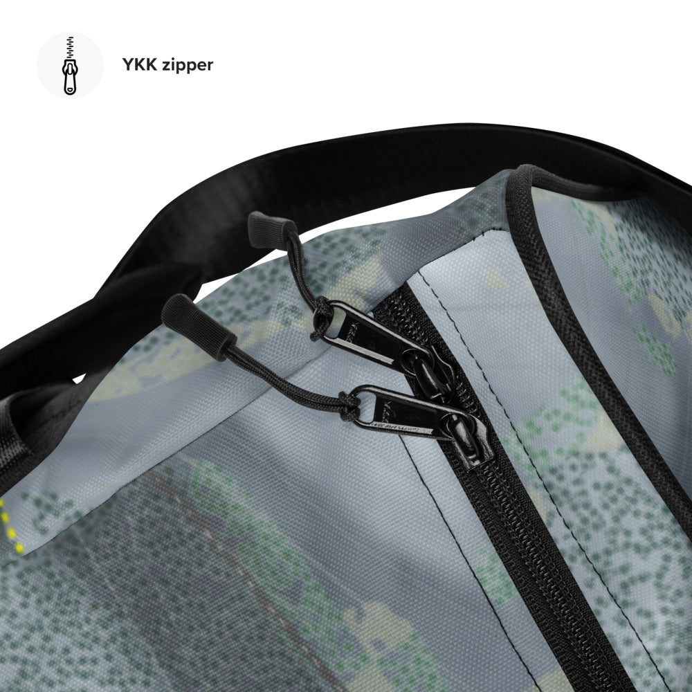 Bear Paw, Montana Ski Trail Map Duffle Bag - Powderaddicts