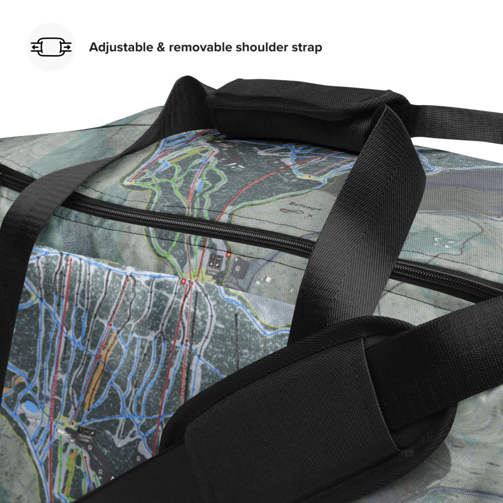 Belleayre, New York Ski Trail Map Duffle Bag - Powderaddicts