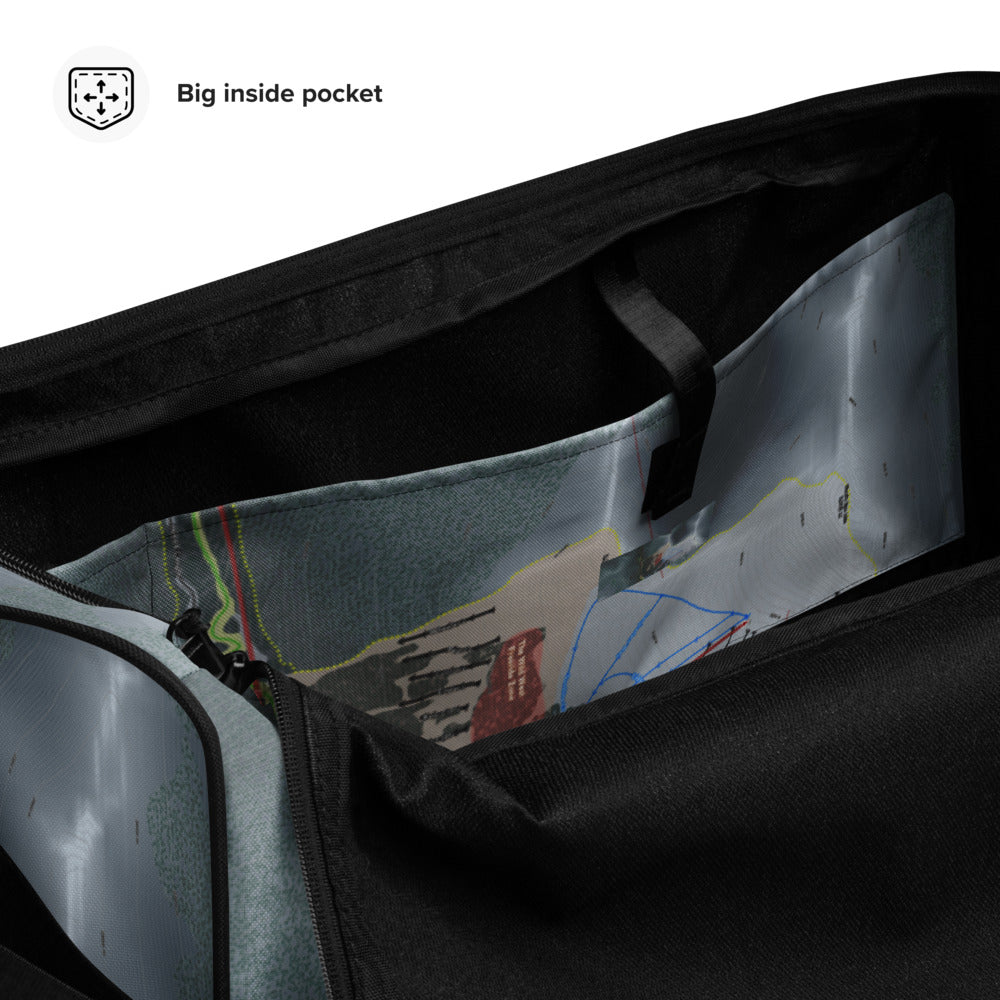 Banff Sunshine, Alberta Ski Trail Map Duffle Bag - Powderaddicts