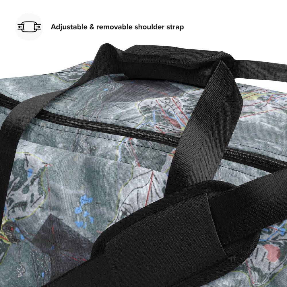Alpine Squaw, California Ski Trail Map Duffle Bag - Powderaddicts