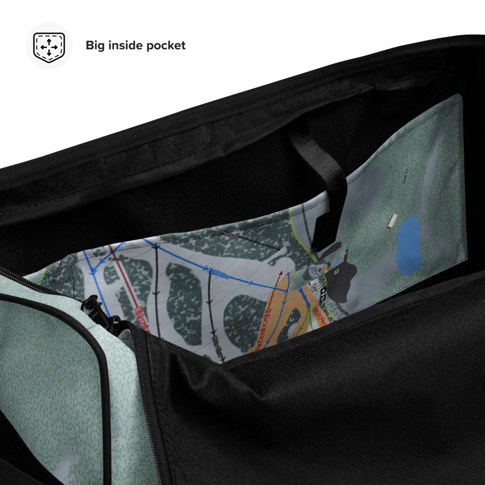 Alta Sierra, California  Ski Trail Map Duffle Bag - Powderaddicts