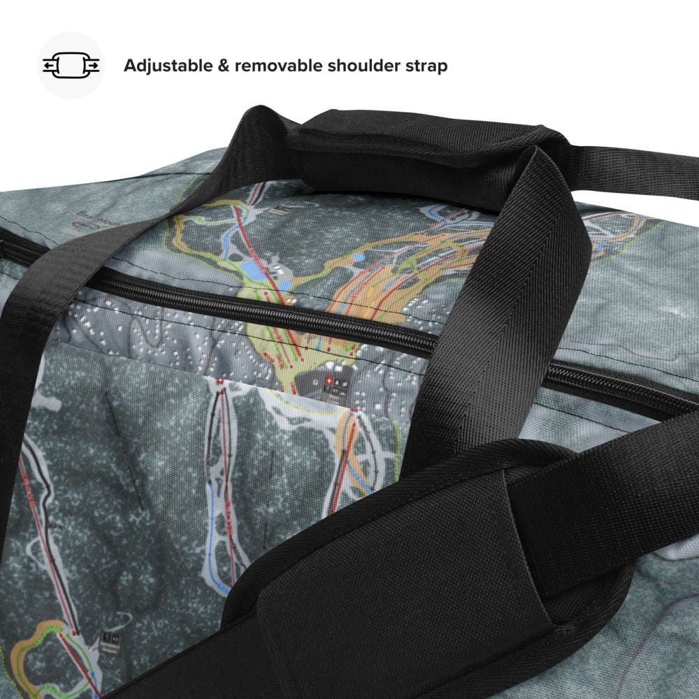 Bear Mountain, California Ski Trail Map Duffle Bag - Powderaddicts