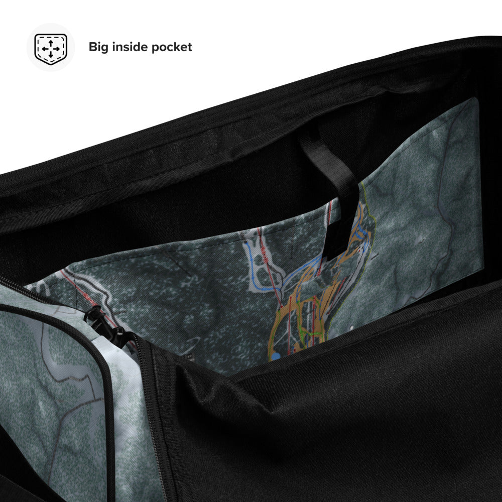 Bear Mountain, California Ski Trail Map Duffle Bag - Powderaddicts