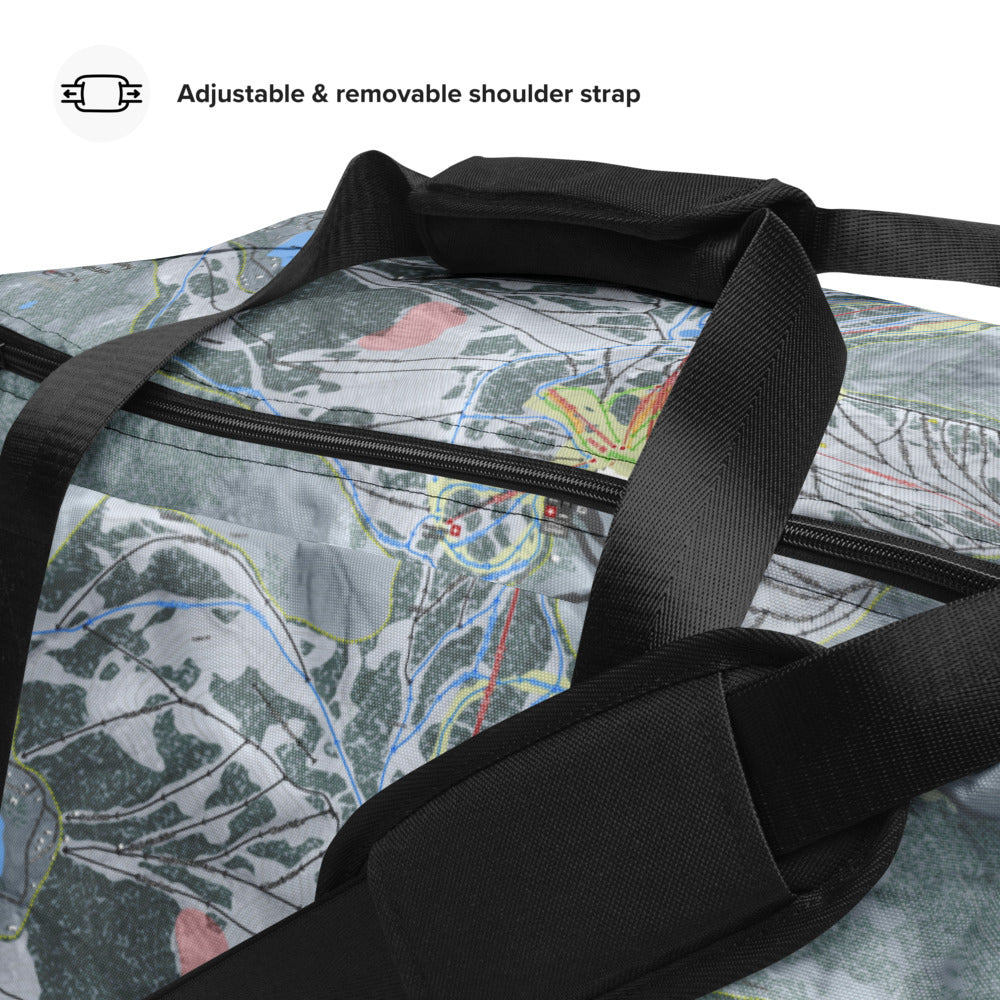 Bear Valley Mtn, California Ski Trail Map Duffle Bag - Powderaddicts