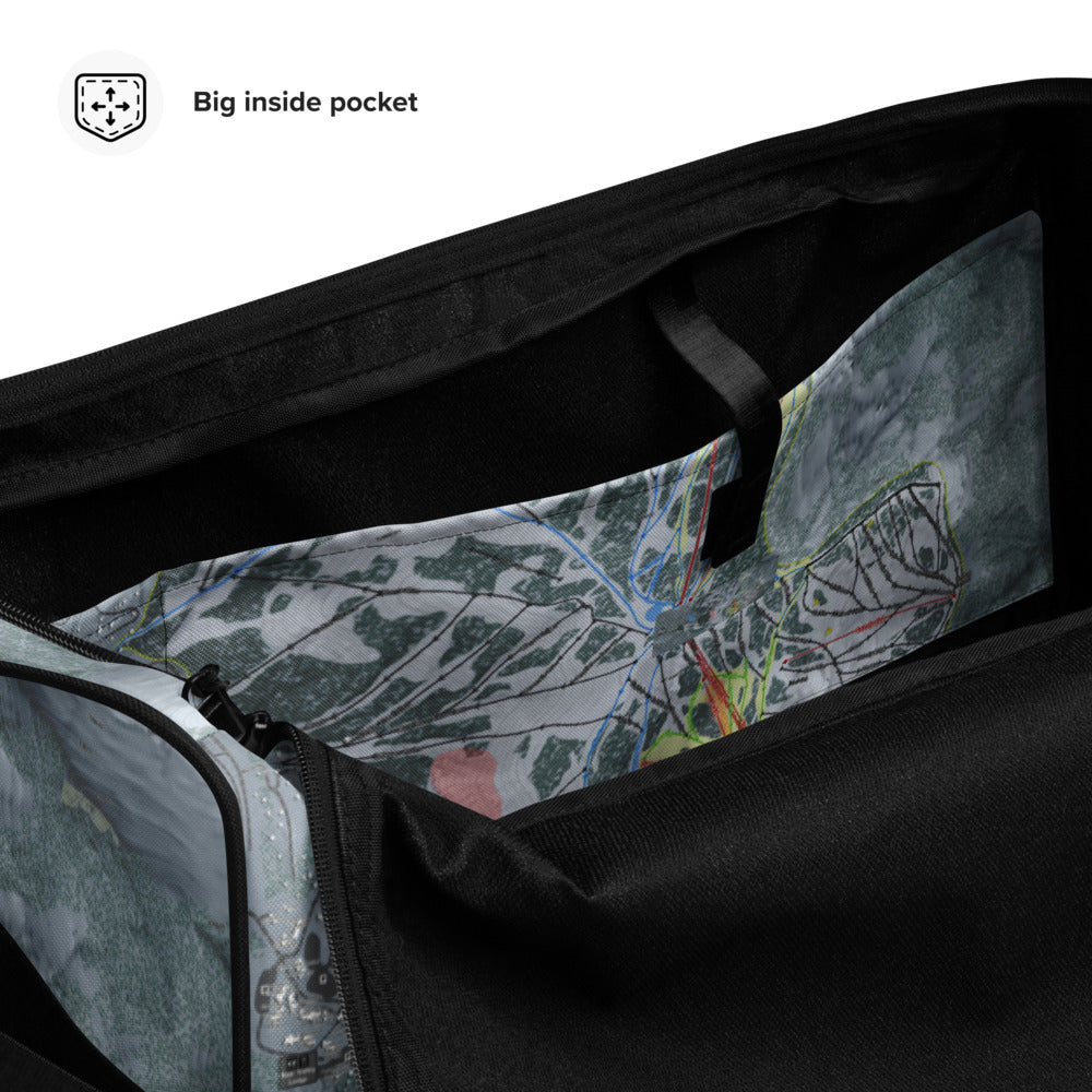 Bear Valley Mtn, California Ski Trail Map Duffle Bag - Powderaddicts