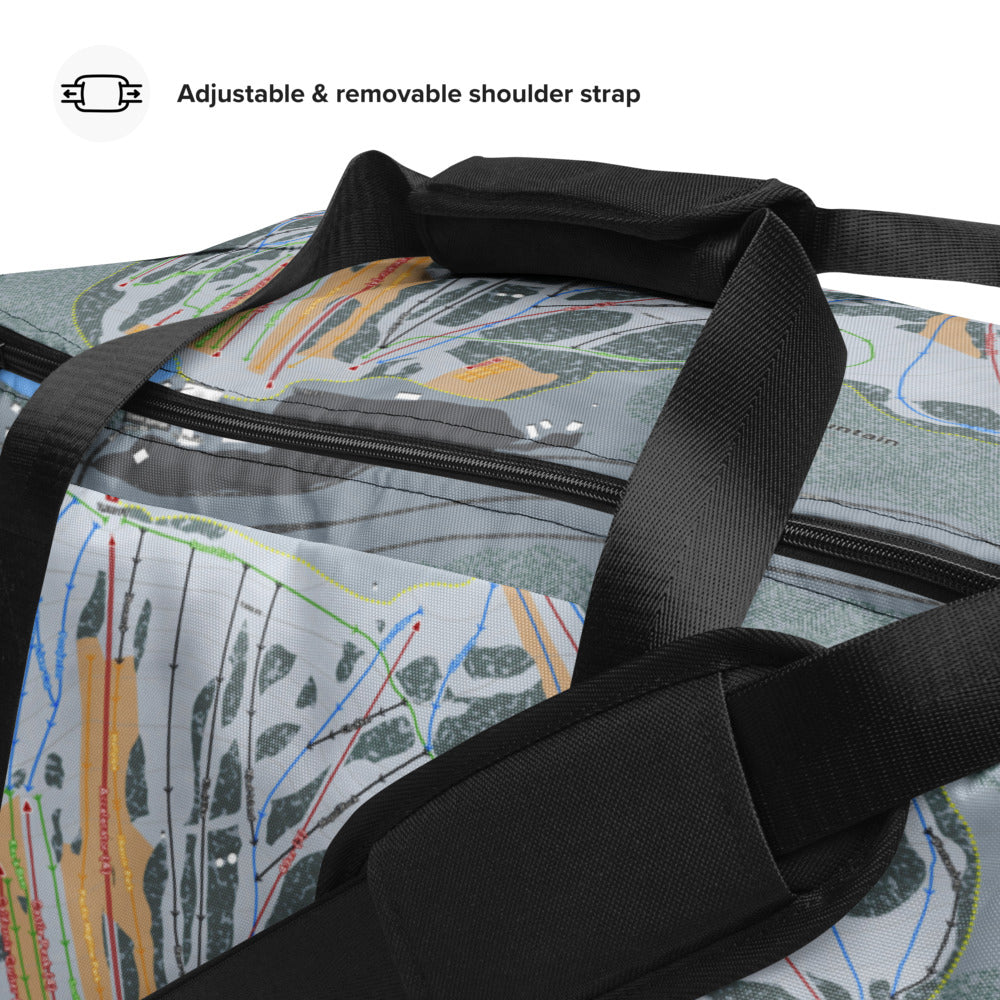 Boreal Mountain, California Ski Trail Map Duffle Bag - Powderaddicts