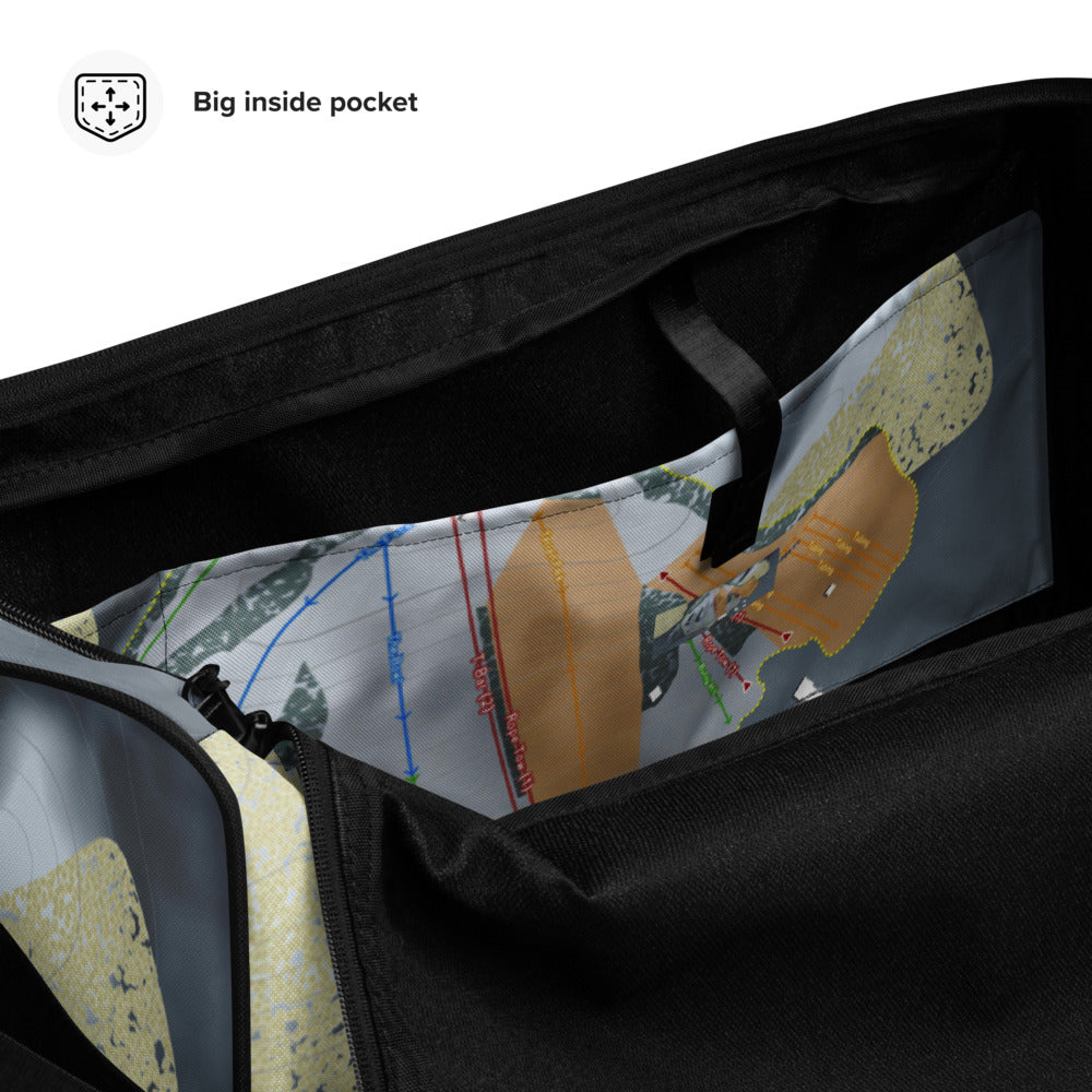 Hanson Hills, Michigan Ski Trail Map Duffle Bag - Powderaddicts