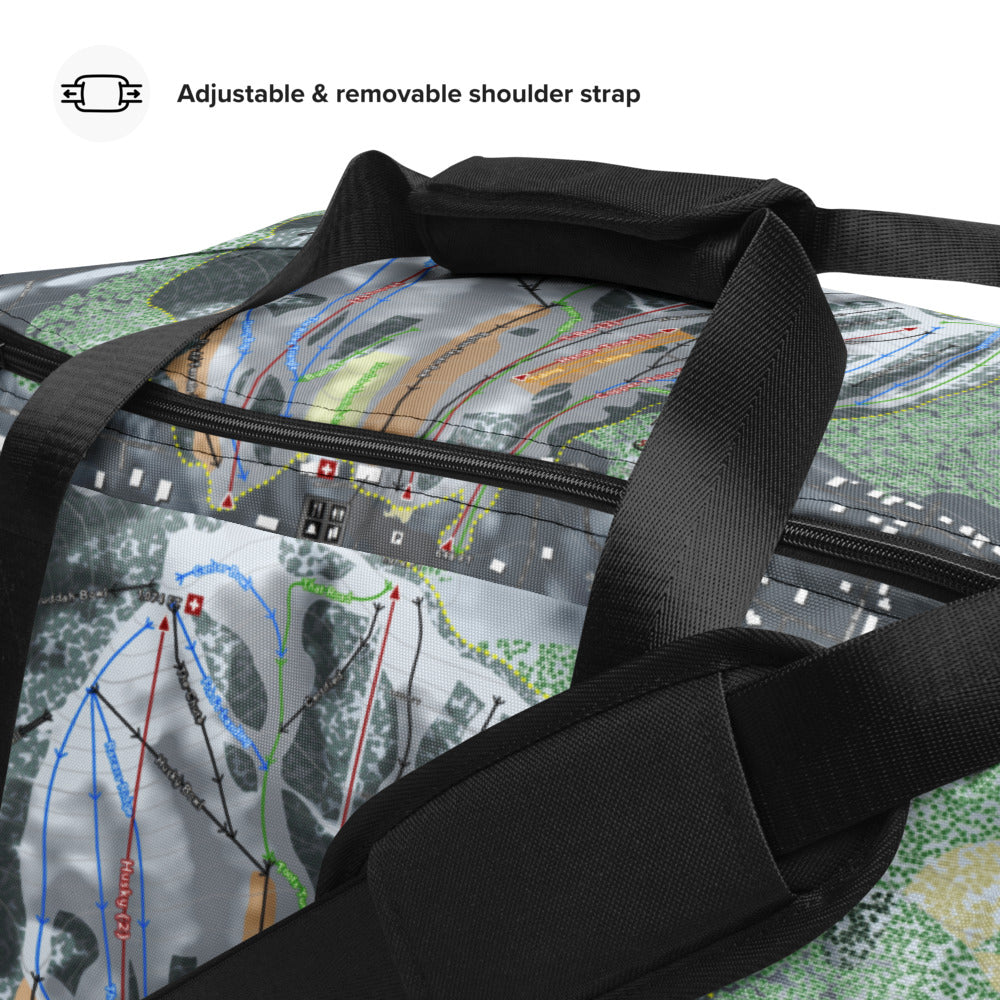 Mont Ripley, Michigan Ski Trail Map Duffle Bag - Powderaddicts