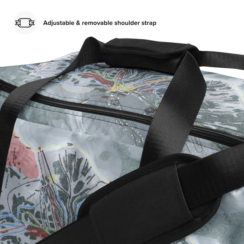 Kirkwood, California Ski Trail Map Duffle Bag - Powderaddicts