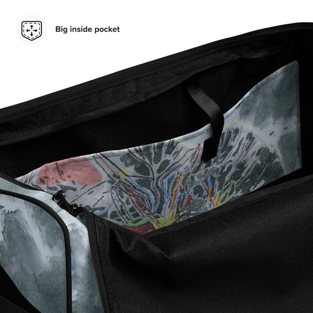 Kirkwood, California Ski Trail Map Duffle Bag - Powderaddicts