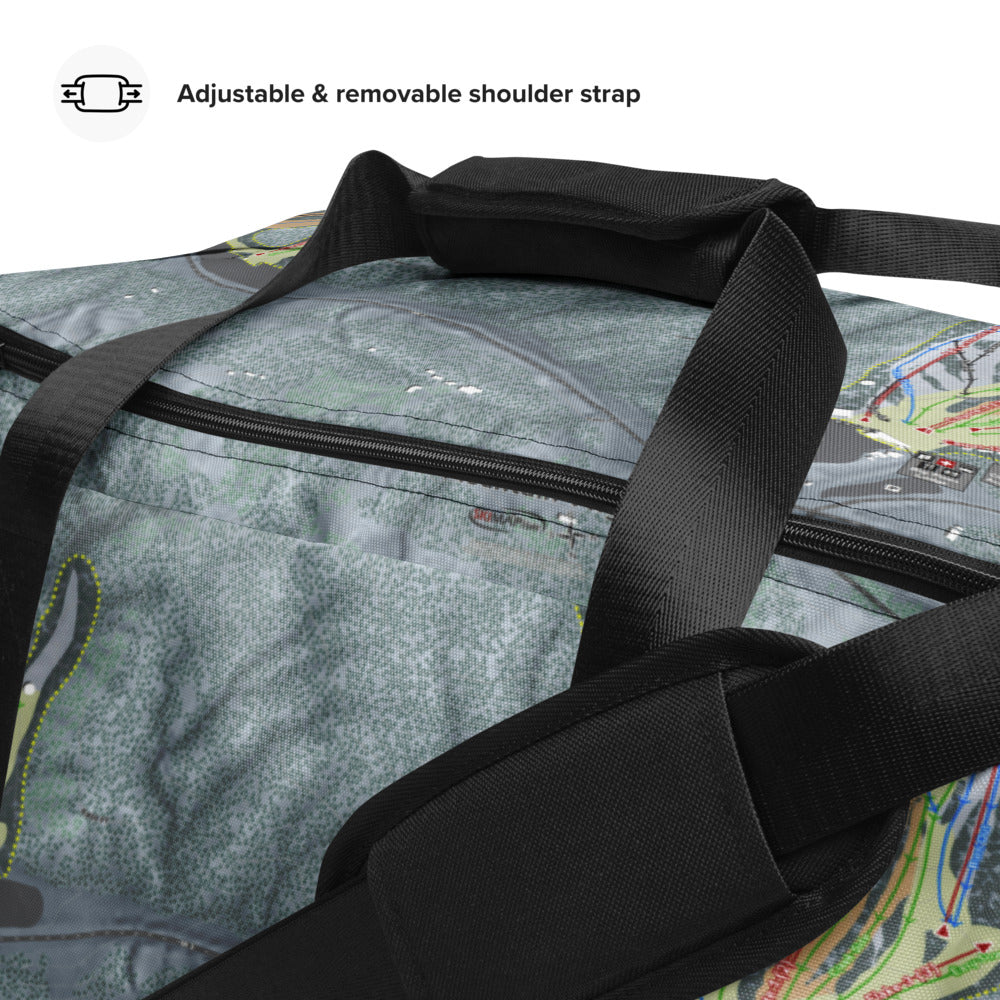 Mountain High, California Ski Trail Map Duffle Bag - Powderaddicts