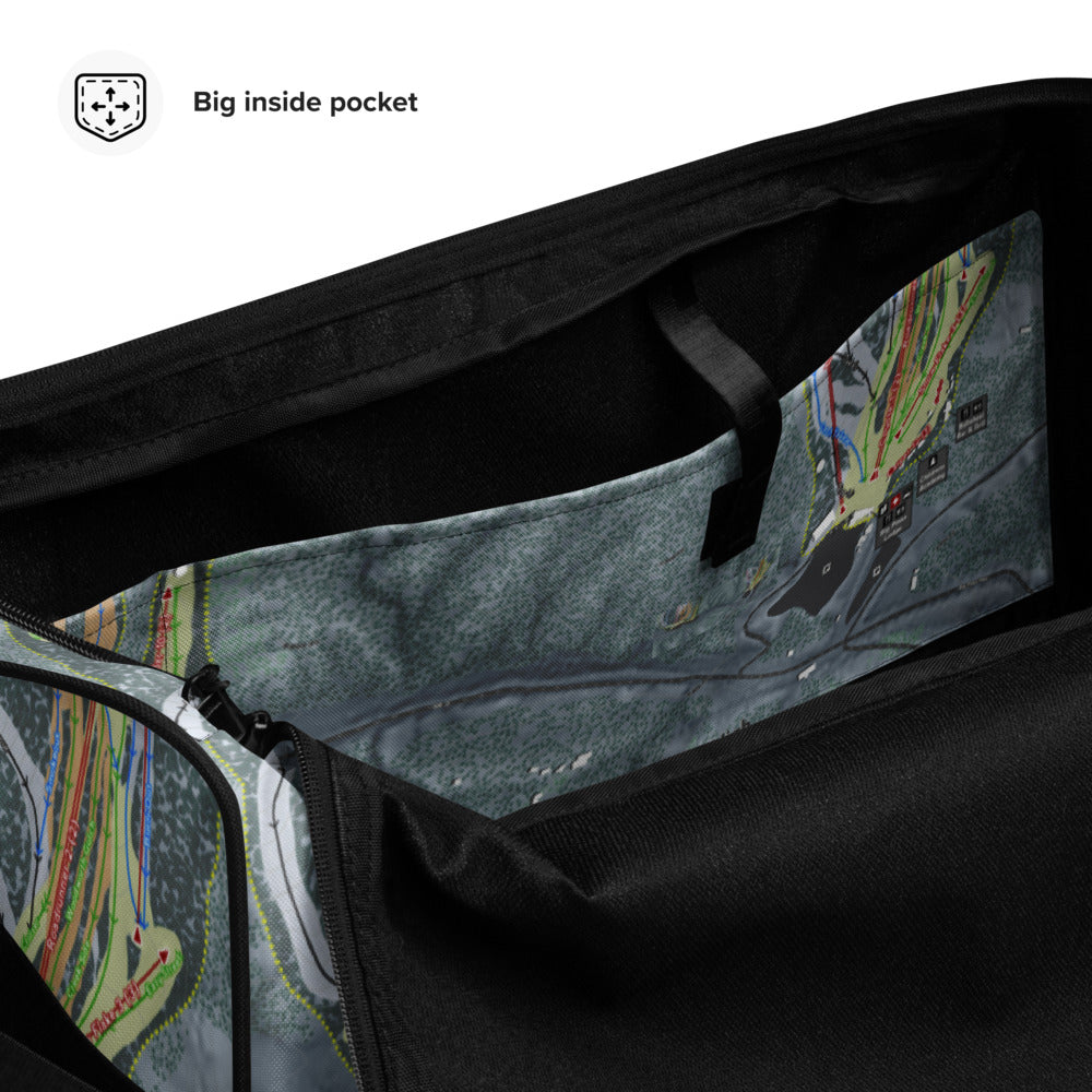 Mountain High, California Ski Trail Map Duffle Bag - Powderaddicts