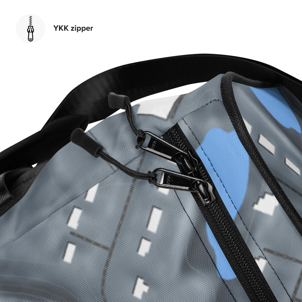 Mt Brighton, Michigan Ski Trail Map Duffle Bag - Powderaddicts