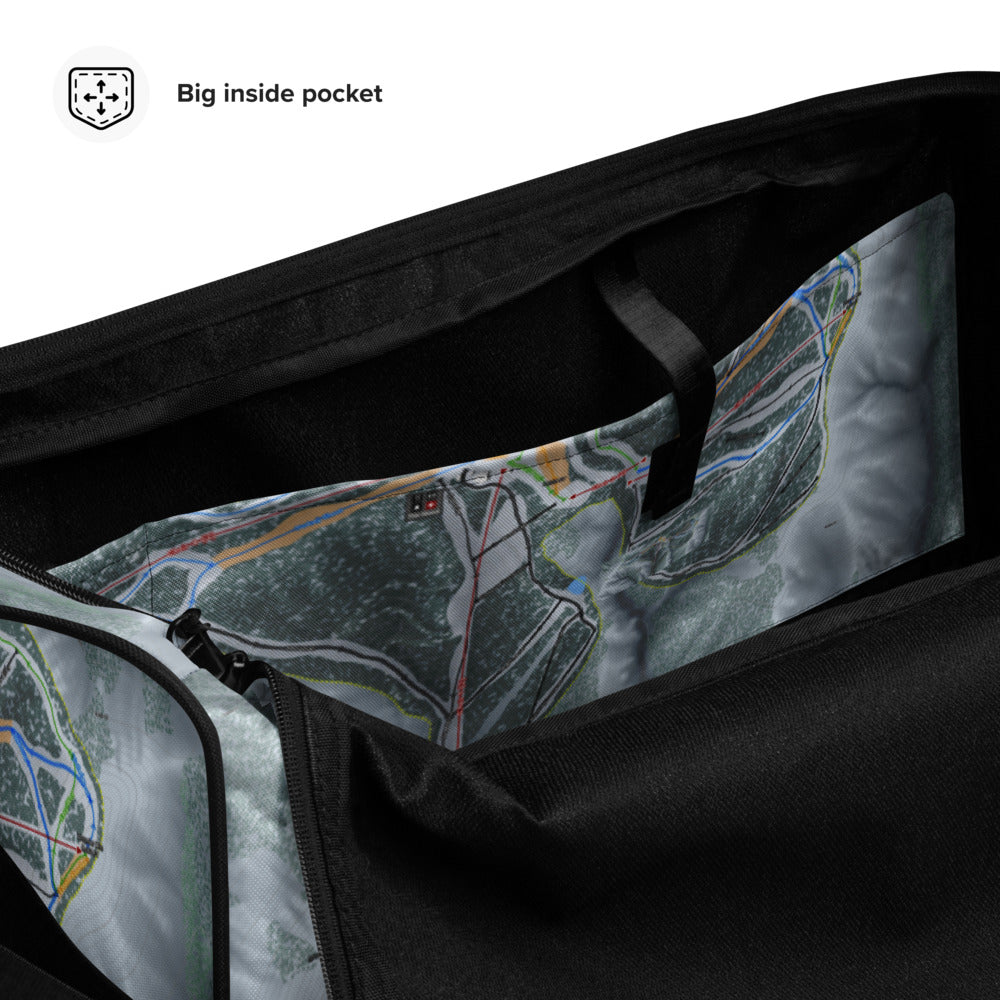 Mt Baldy, California Ski Trail Map Duffle Bag - Powderaddicts