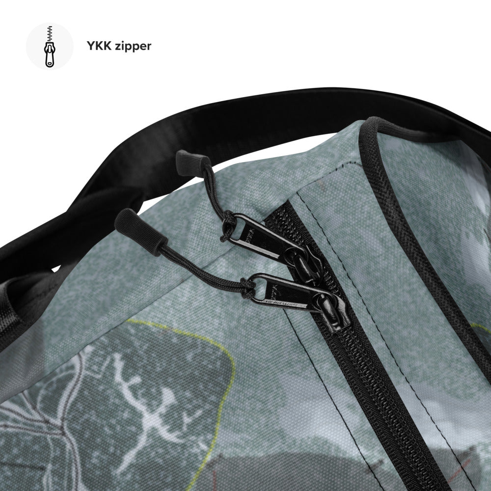 Northstar, California Ski Trail Map Duffle Bag - Powderaddicts
