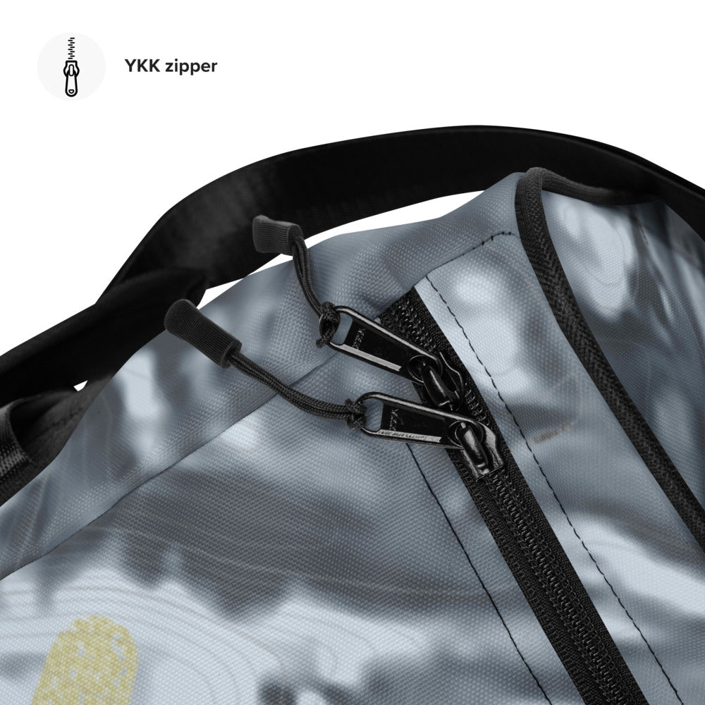 Mt Holly, Michigan Ski Trail Map Duffle Bag - Powderaddicts