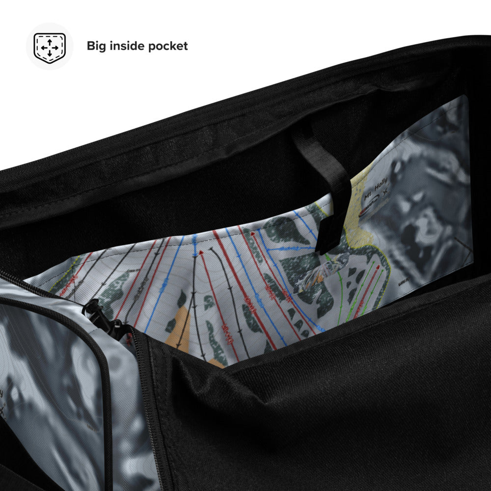 Mt Holly, Michigan Ski Trail Map Duffle Bag - Powderaddicts