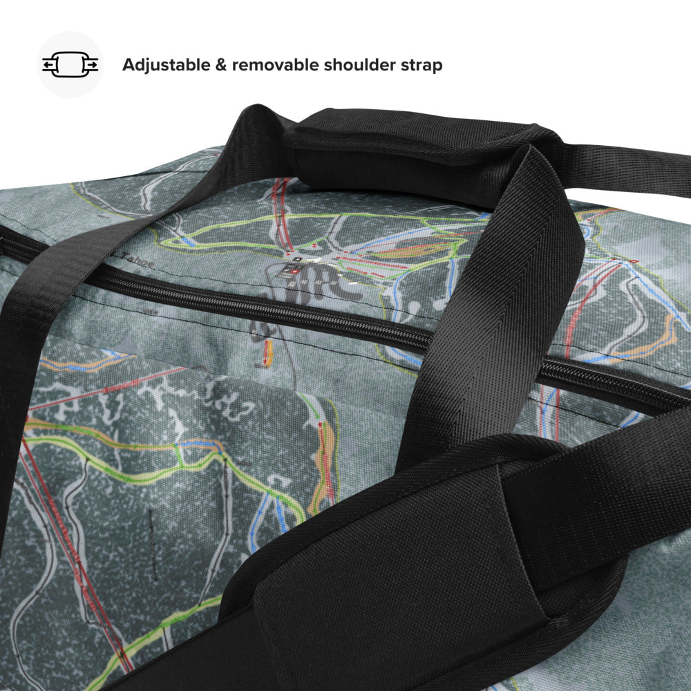Sierra At Tahoe, California Ski Trail Map Duffle Bag - Powderaddicts