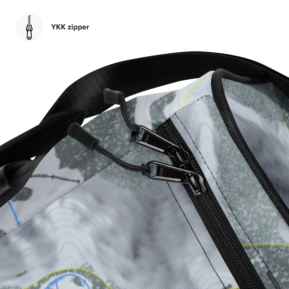 Sugar Bowl, California Ski Trail Map Duffle Bag - Powderaddicts