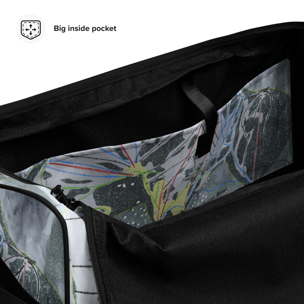 Sugar Bowl, California Ski Trail Map Duffle Bag - Powderaddicts