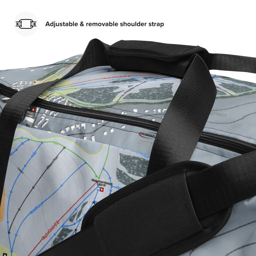 Tahoe Donner, California Ski Trail Map Duffle Bag - Powderaddicts
