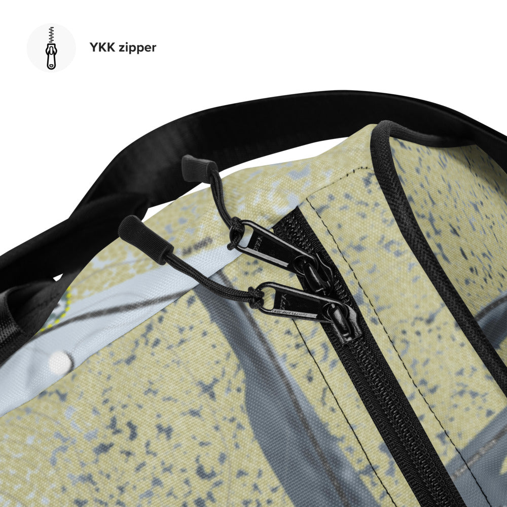 Pine Mountain, Michigan Ski Trail Map Duffle Bag - Powderaddicts