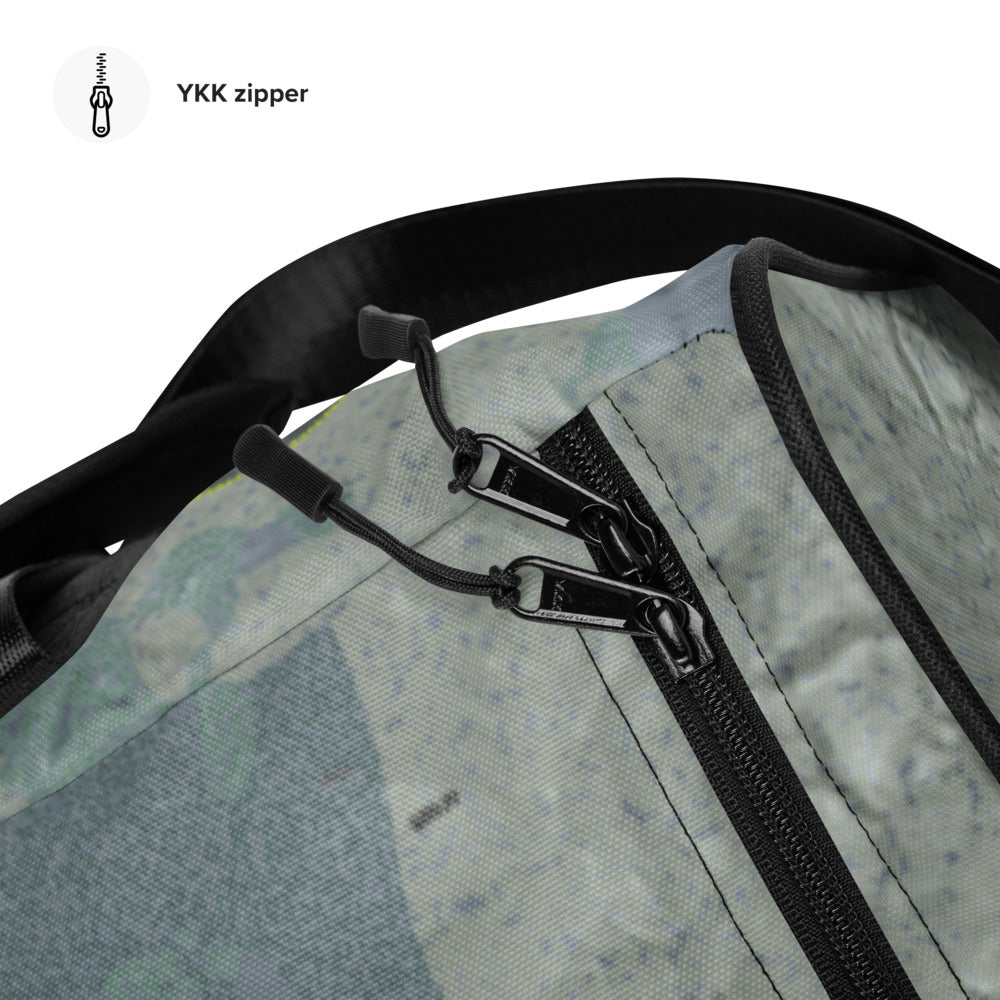 Titus Mountain, New York Ski Trail Map Duffle Bag - Powderaddicts