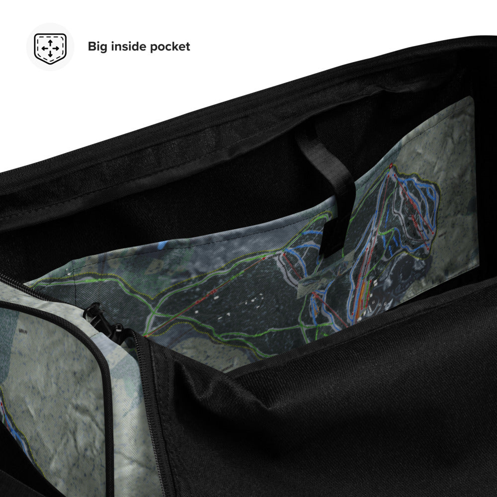 Titus Mountain, New York Ski Trail Map Duffle Bag - Powderaddicts