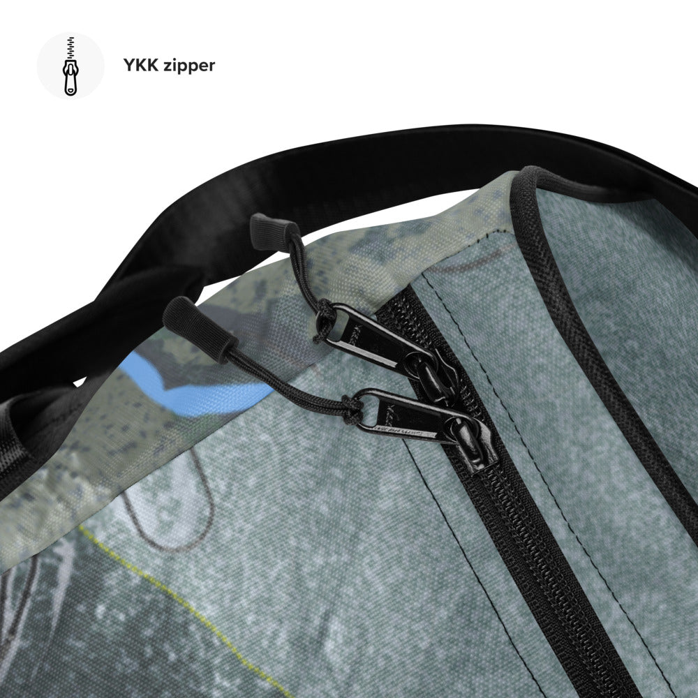 Whiteface, New York Ski Trail Map Duffle Bag - Powderaddicts