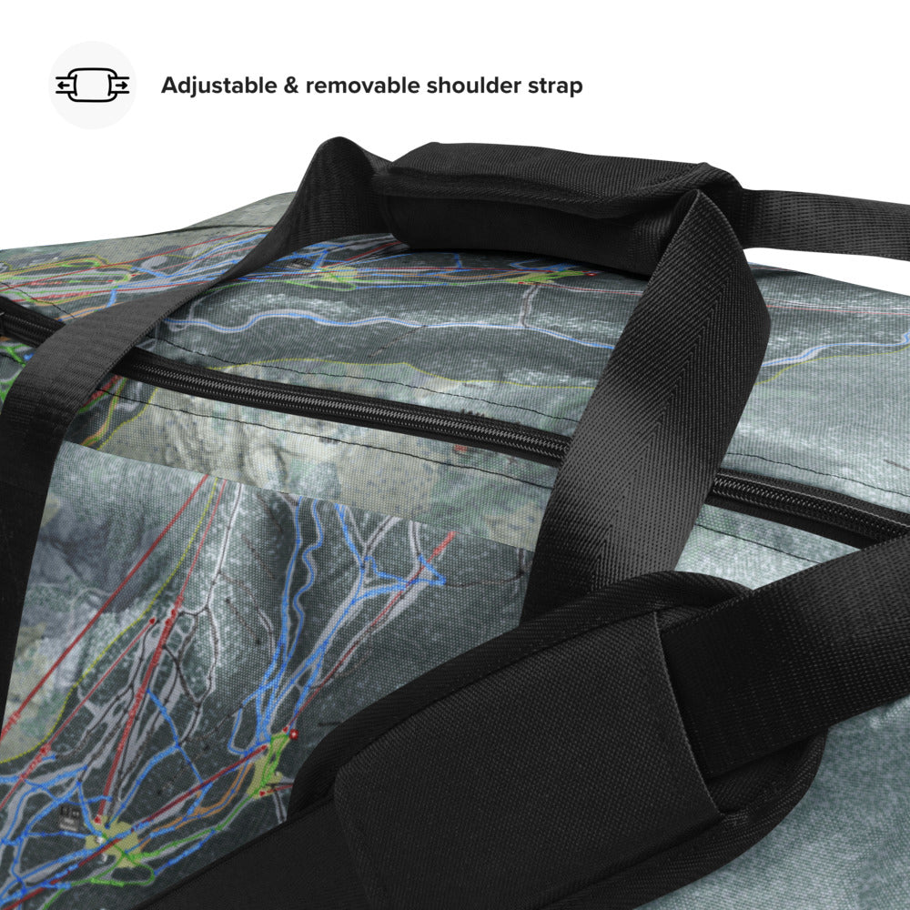 Whiteface, New York Ski Trail Map Duffle Bag - Powderaddicts