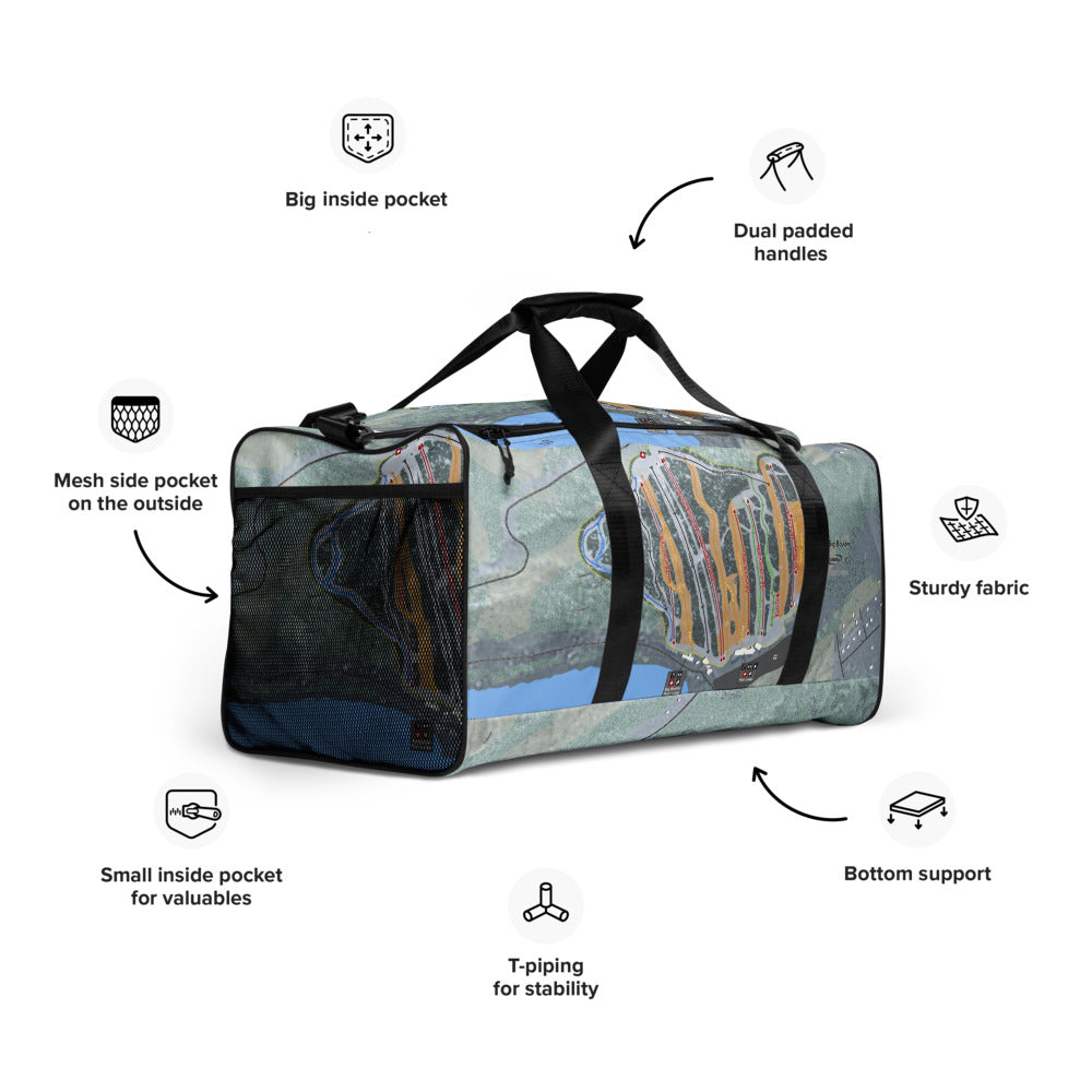 Big Boulder, Pennsylvania Ski Trail Map Duffle Bag - Powderaddicts