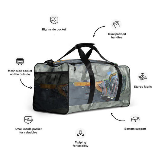Wild Mountain, Minnesota Ski Trail Map Duffle Bag - Powderaddicts