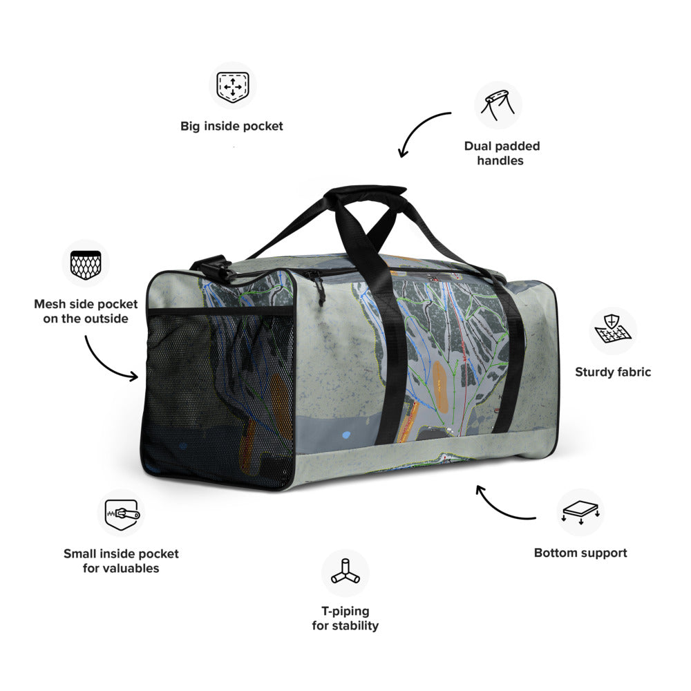 Hesperus, Colorado Ski Trail Map Duffle Bag - Powderaddicts