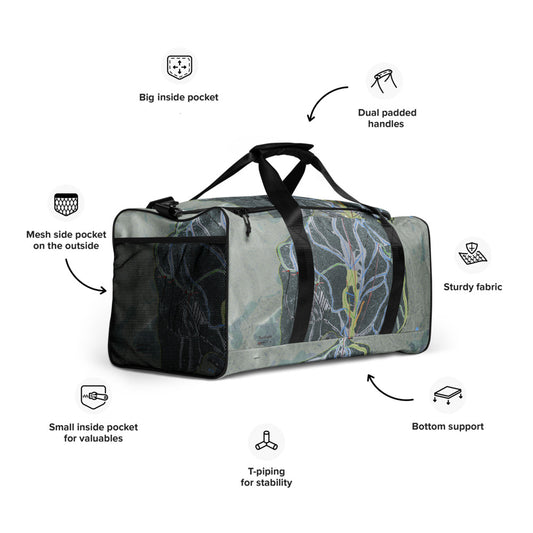 Sunlight Ski, Colorado Trail Map Duffle Bag - Powderaddicts