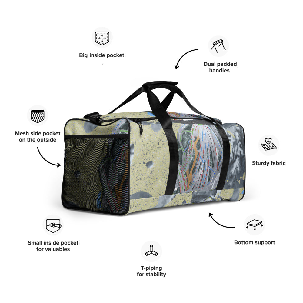Bittersweet, Michigan Ski Trail Map Duffle Bag - Powderaddicts