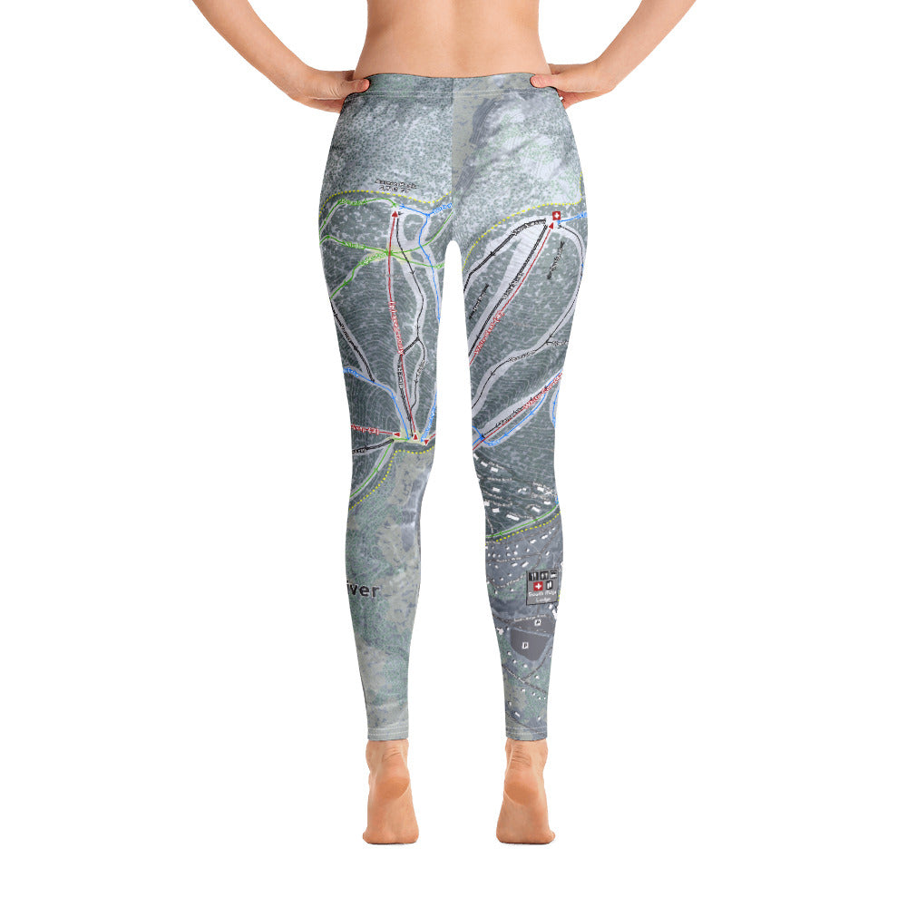 Sunday River, Maine Ski Trail Map - Women&#39;s Base Layer Bottoms - Powderaddicts